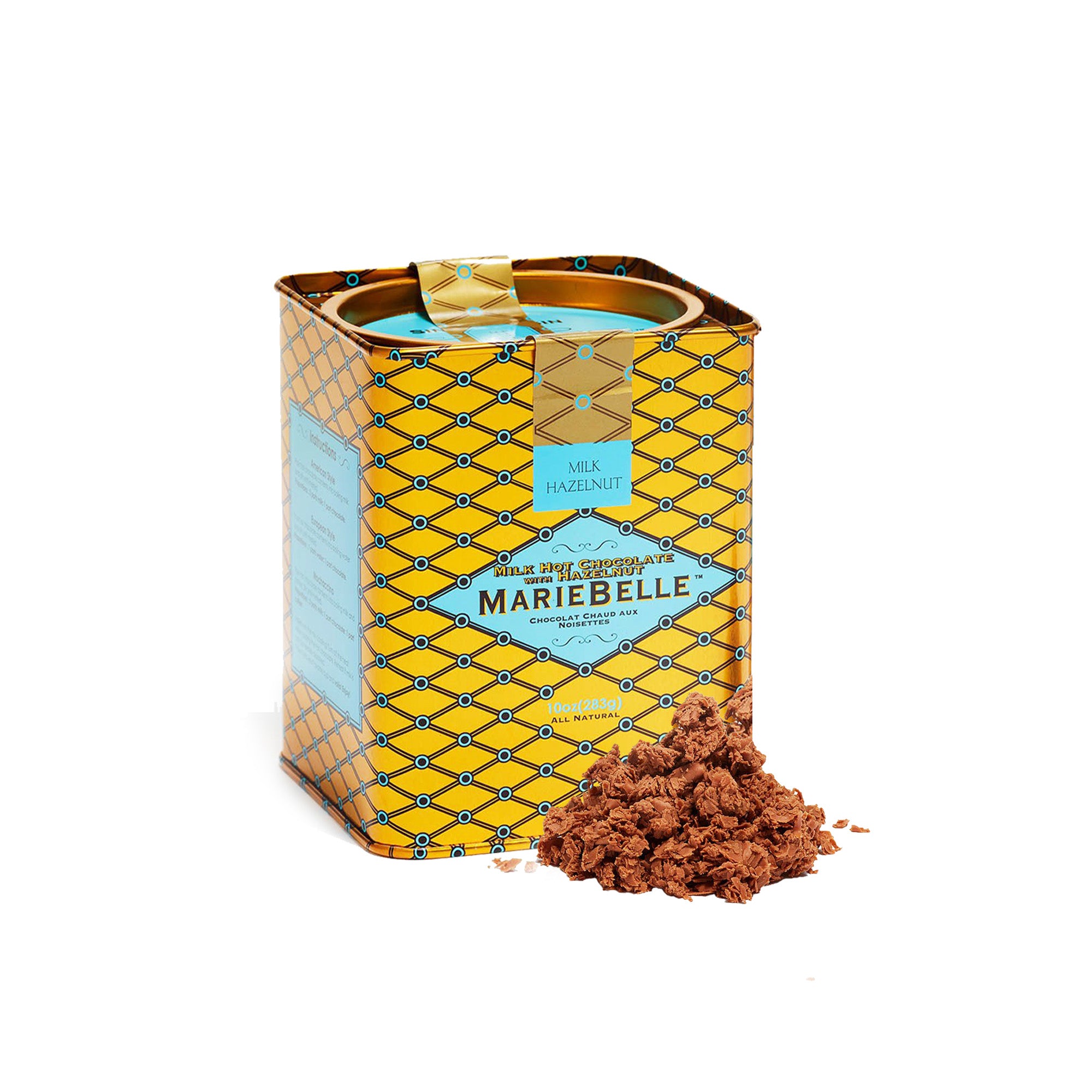 10oz Milk Chocolate and Hazelnut Hot Chocolate Tin