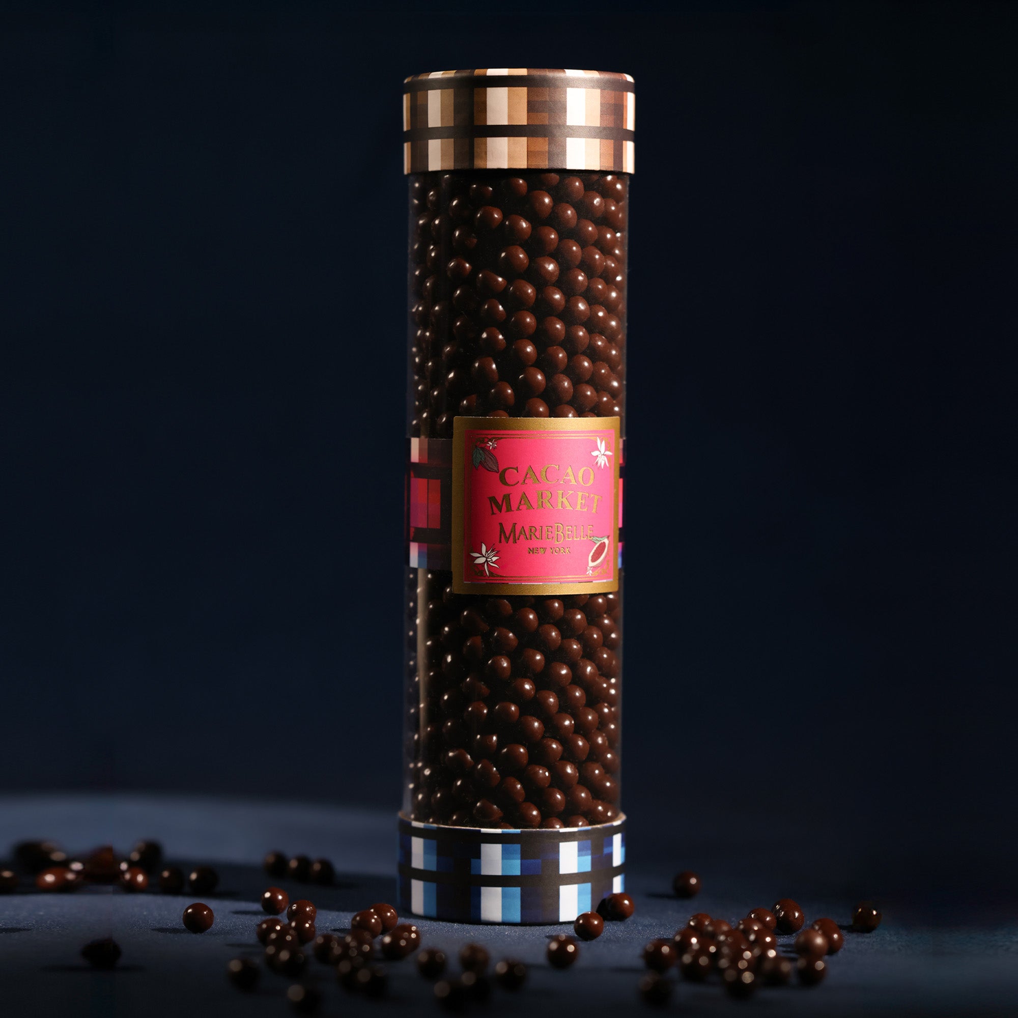 Cacao Market Dark Chocolate Pearls Stylized