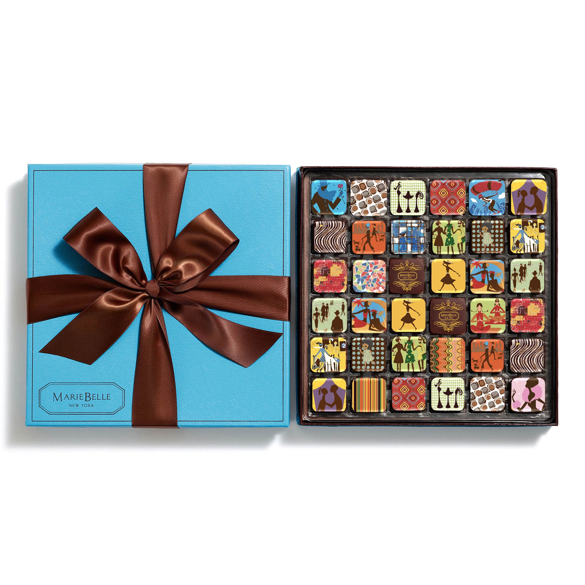 36pc Chocolate Ganache Blue Box