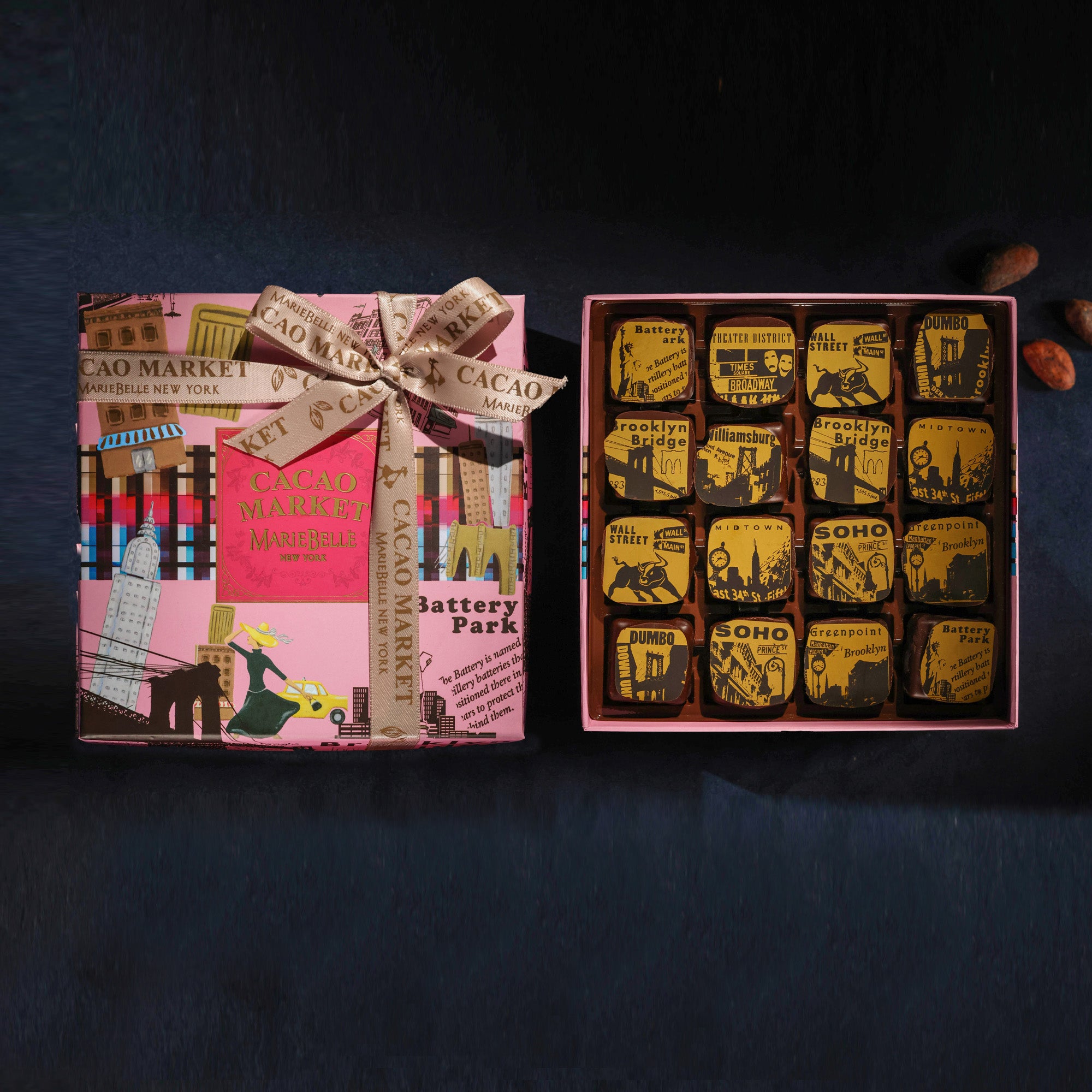 16pc New York Chocolate Caramel Box Styzied