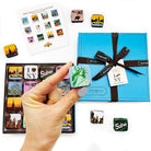 16pc New York Chocolate Ganache Blue Box Upclose