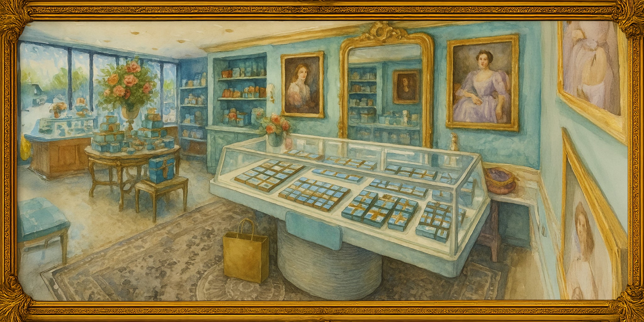 Decorative painting of MarieBelle Kitano