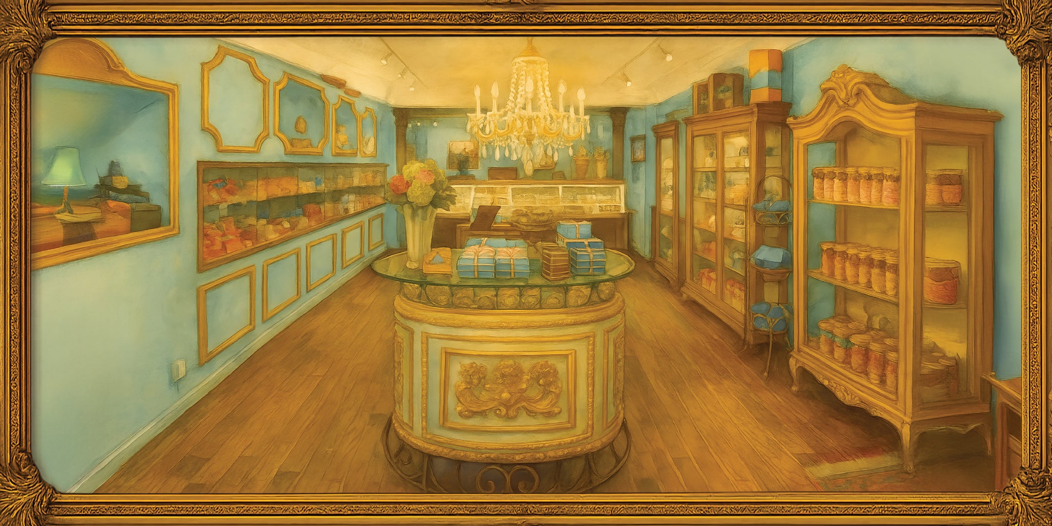 Decorative painting of MarieBelle Kyoto