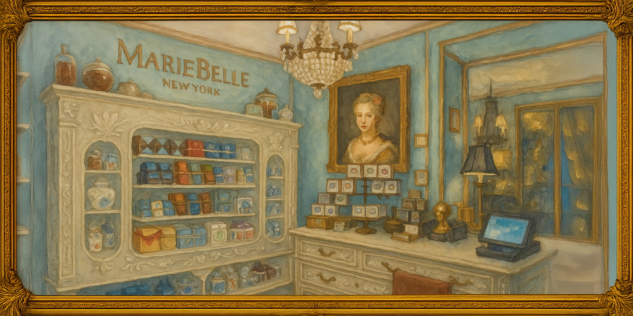 Decorative painting of MarieBelle Pierre